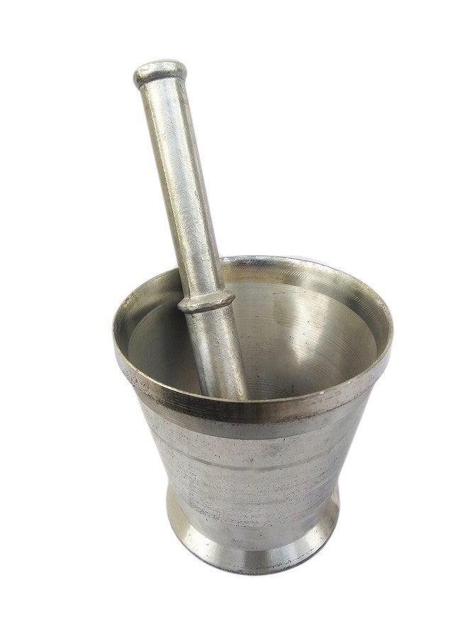 بي اس ألومنيوم خال باتا، هاون ومدقة، كسارة للأدوية أو التوابل المستخدمة في جميع المنازل والمطاعم تقريبًا للمطبخ أوخلي خال موسال داستا أورال كوندي سوتا خارال مجموعة هراسة (رقم 3) - Image 1